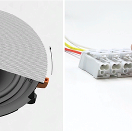 AUDAC CIRA724/W, двухполосная, встраиваемая акустическая система
